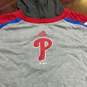 Adidas Phillies long sleeve hoodie t-shirt size 3T